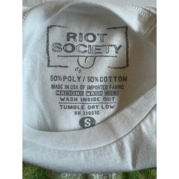 RIOT SOCIETY -Lot of 2 -Mens Short Sleeve T-shirts-Red Solo Cup Party Bear-Small - Picture 4 of 7